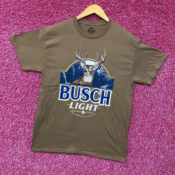 Busch Light Deer Hunting Logo T-Shirt Medium - Picture 2 of 4